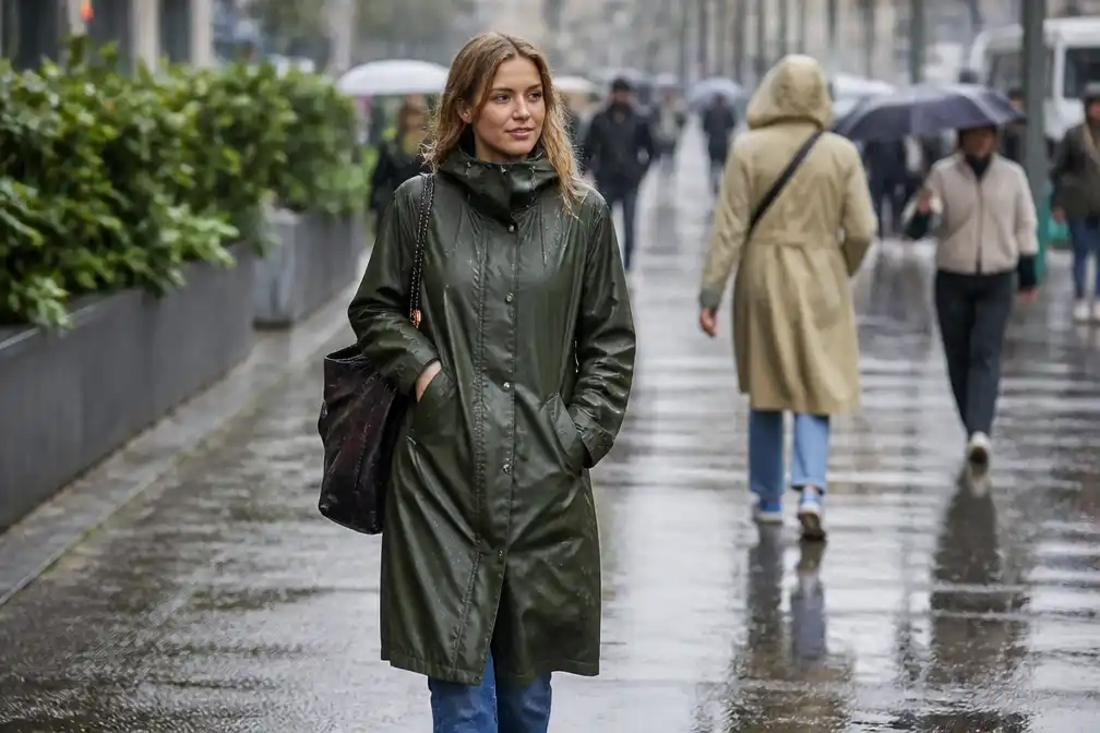 Regenjas is deze herfst fris, charmant en geinig, schrijft Josine Drogendijk