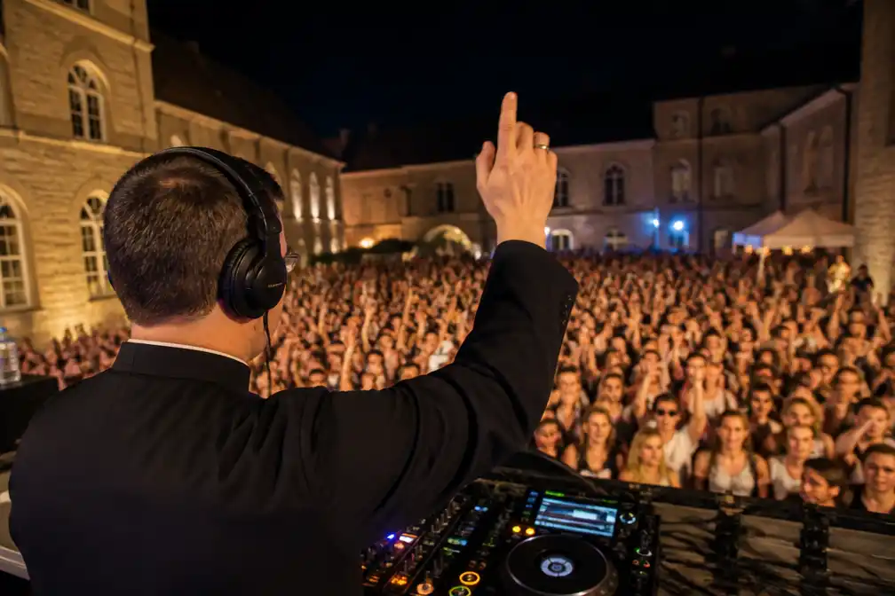 8.000 feestvierders dansen op technobeats van Portugese priester-dj in abdij van Maredsous