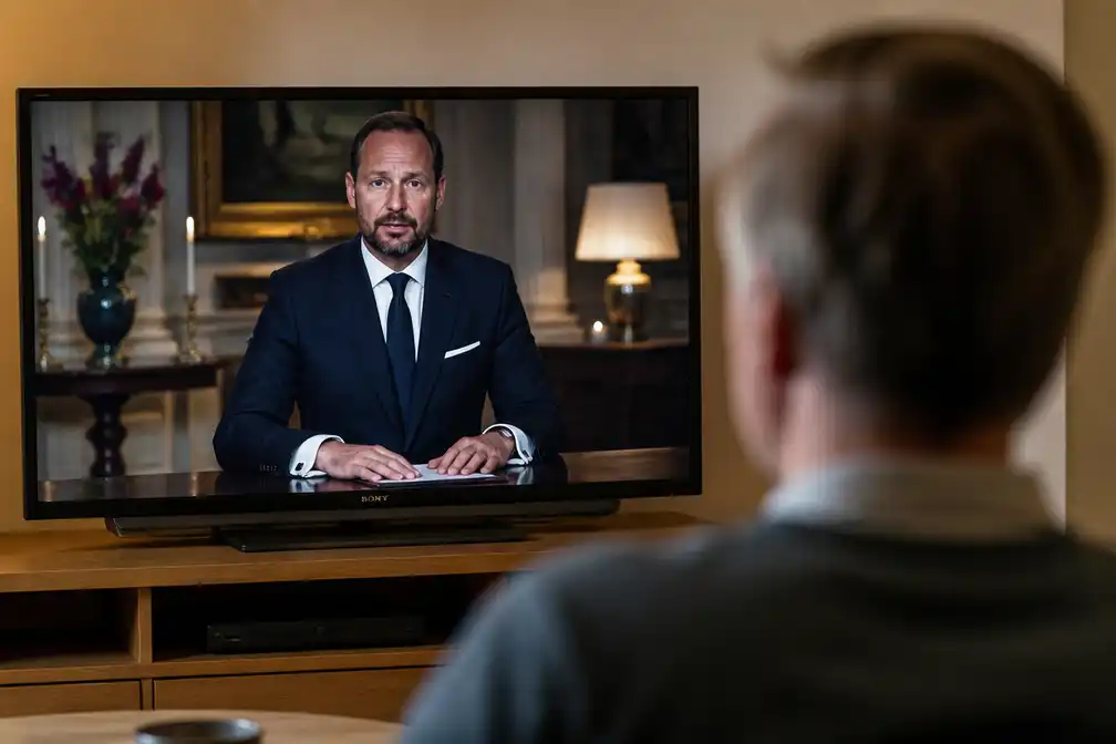 Eerste toespraak koning Haakon trekt 855.000 kijkers bij NRK