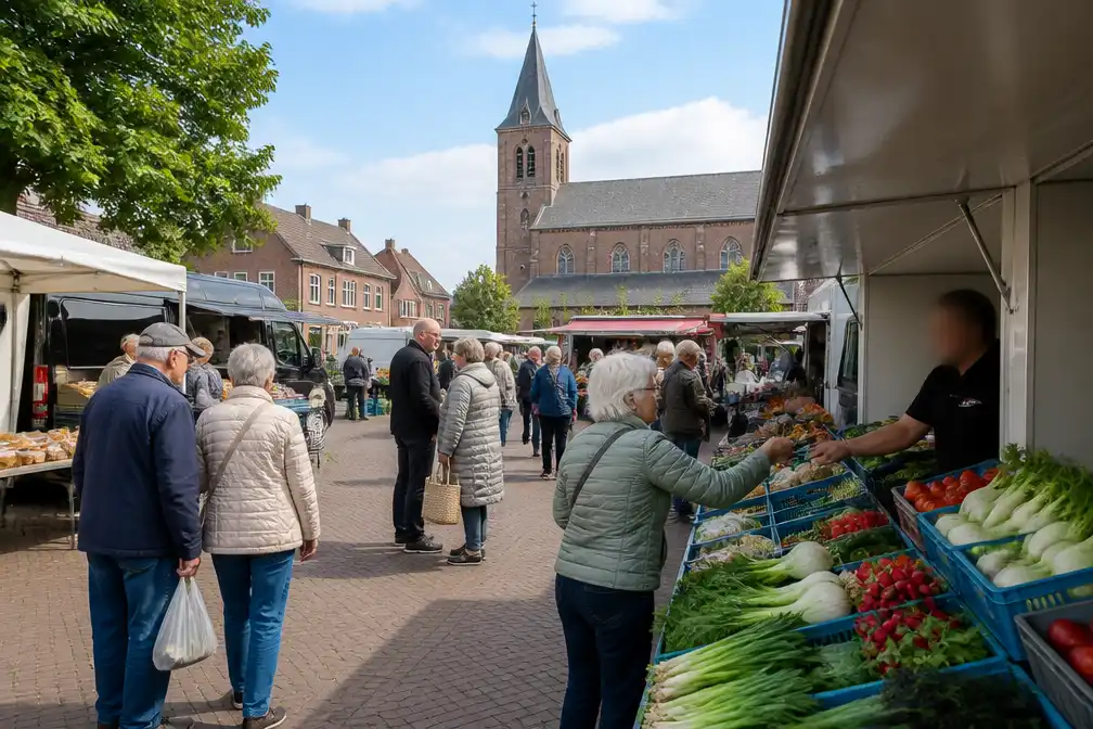 Wekelijkse markt keert terug in Moen na verdwijnen dorpswinkels