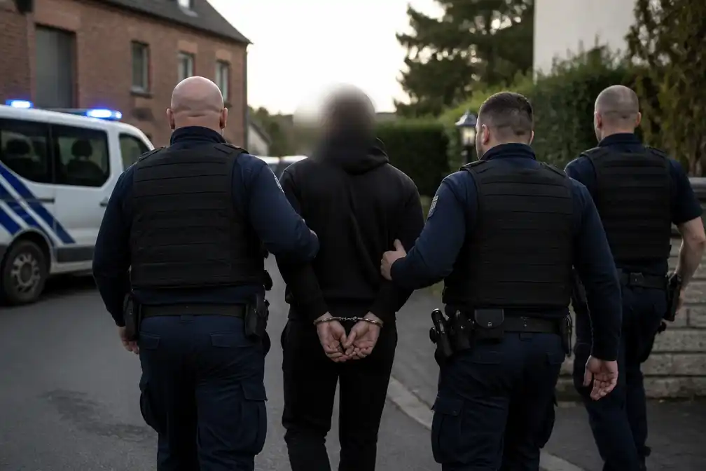 Man gevonden die zich in Gozée met wapens in huis verschanst had