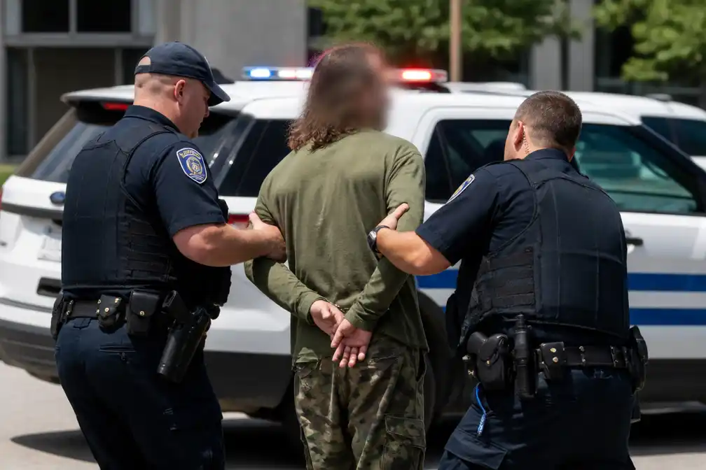 Gewapende man opgepakt die Amy Acton in Ohio benaderde