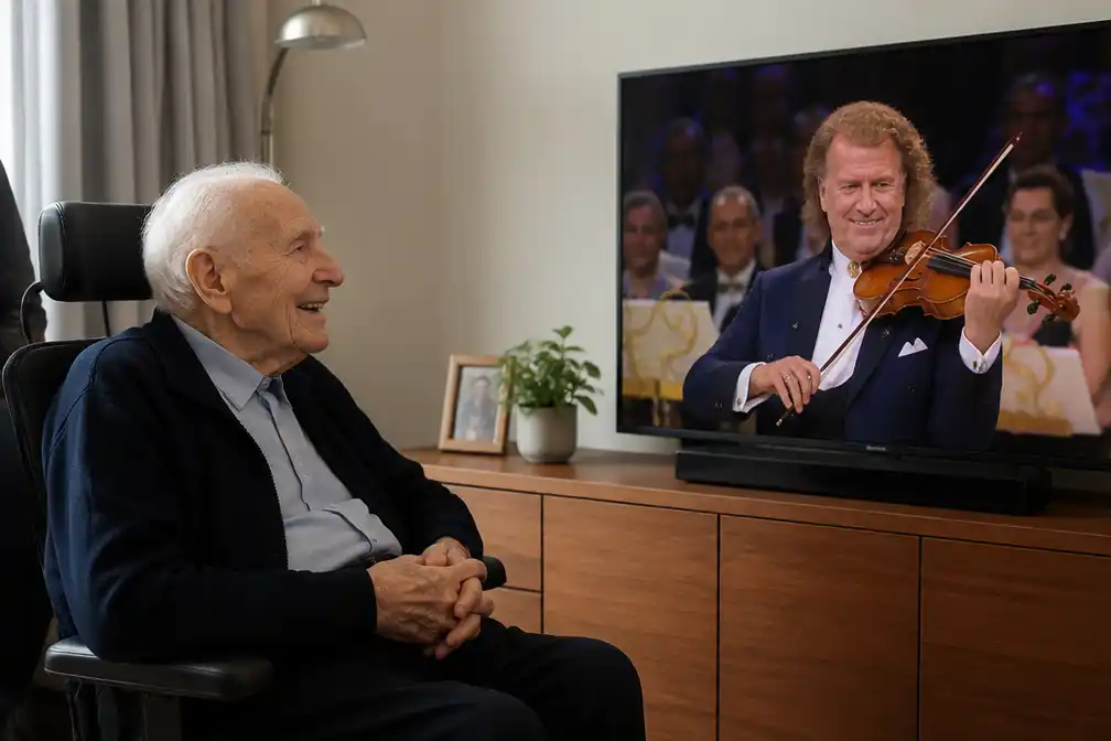 Jaap (104) krijgt bijzondere middag na TikTok-oproep aan zoon André Rieu
