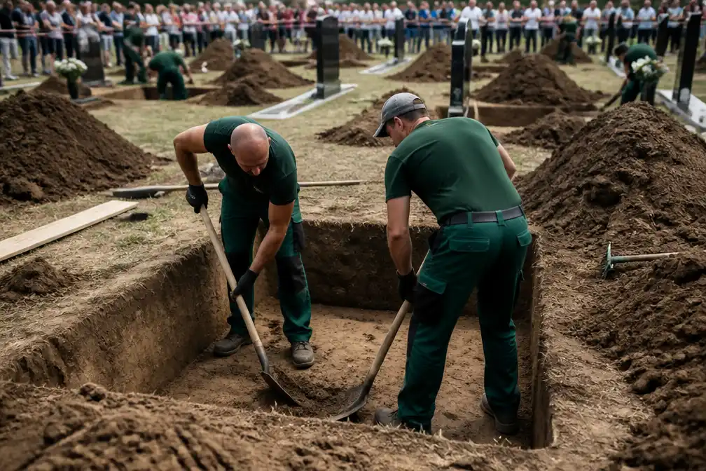 Grafdelvers strijden in Hongarije om snelste perfecte graf
