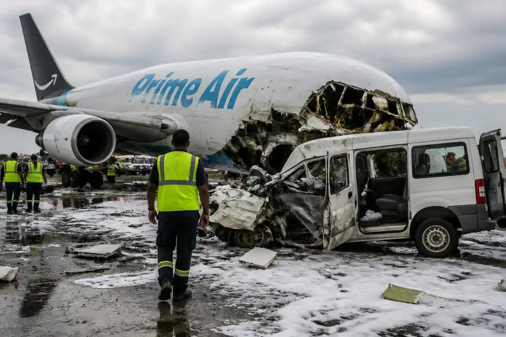 Vijf schoonmakers dood bij crash Amazon-vrachtvliegtuig in Miami, één overlevende gered