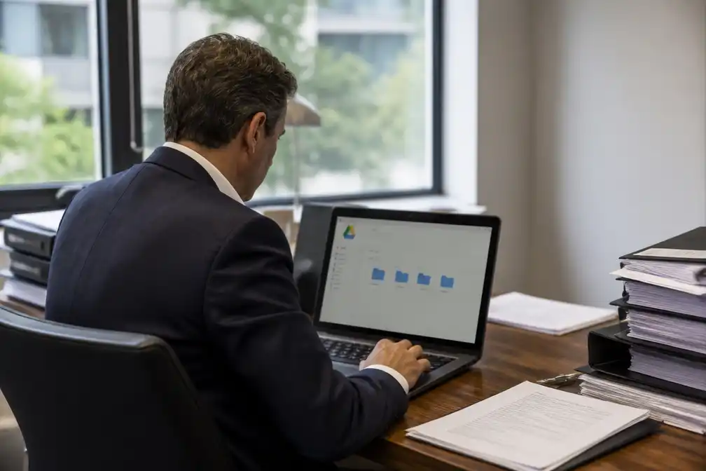 Geschorste topman die bestanden naar privé-Google Drive kopieerde ontslagen en beboet