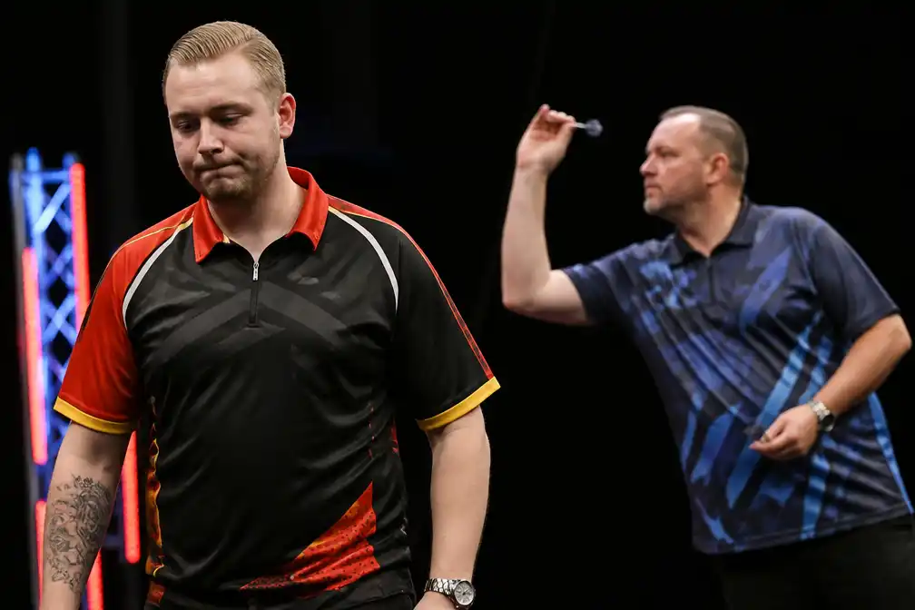 Van den Bergh uitgeschakeld op Flanders Darts Trophy na verlies tegen Baetens
