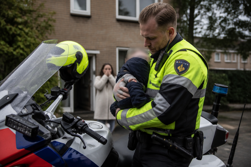 Motoragent Rens Bijen (35) krijgt in Enschede blauw aangelopen kind van bijna 2 in handen