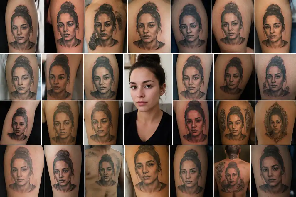 Française Mélissa ontdekt dat haar gezicht op minstens twintig onbekenden is getatoeëerd