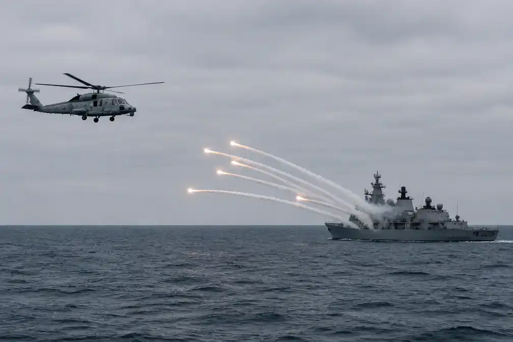 Denemarken: Russisch oorlogsschip vuurde flares af op militaire helikopter