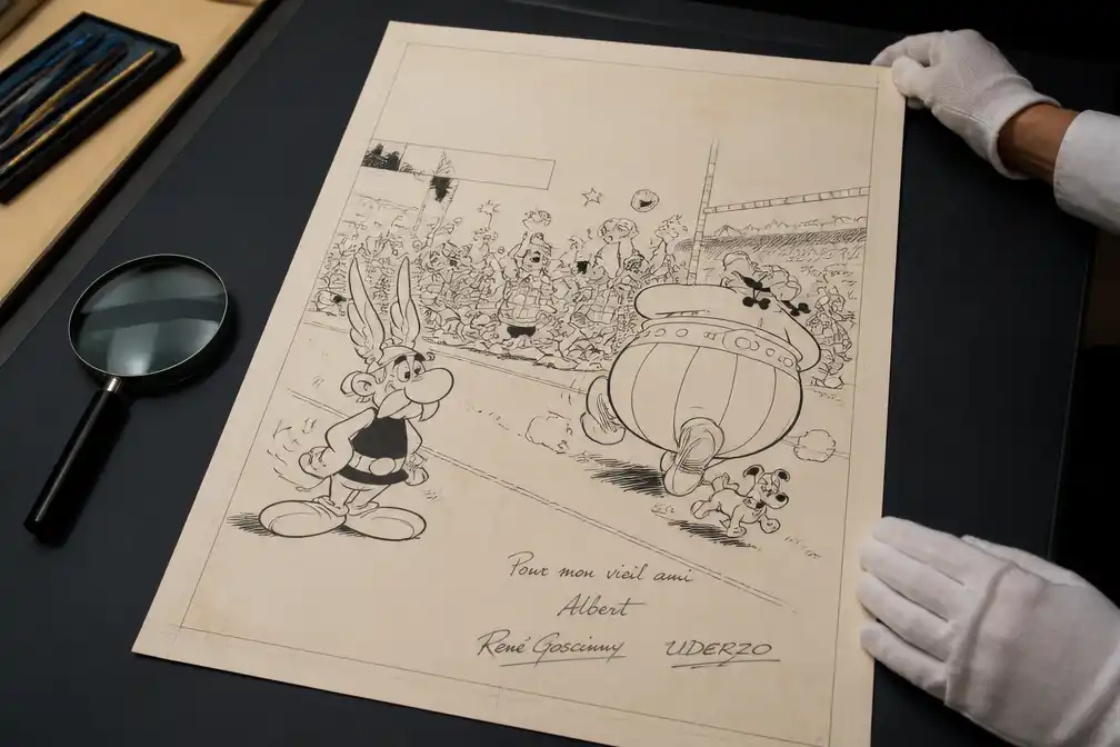 Originele cover van 'Asterix en de Britten' geveild in Luik voor recordbedrag