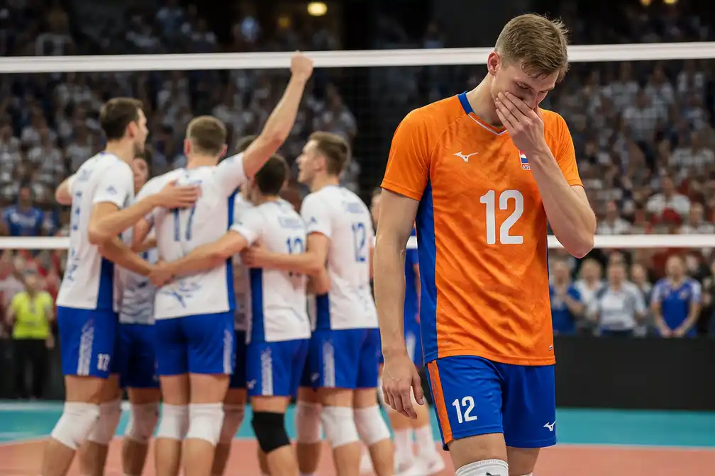 Nederlandse volleyballers uitgeschakeld op EK na vijfsetter tegen gastland Finland