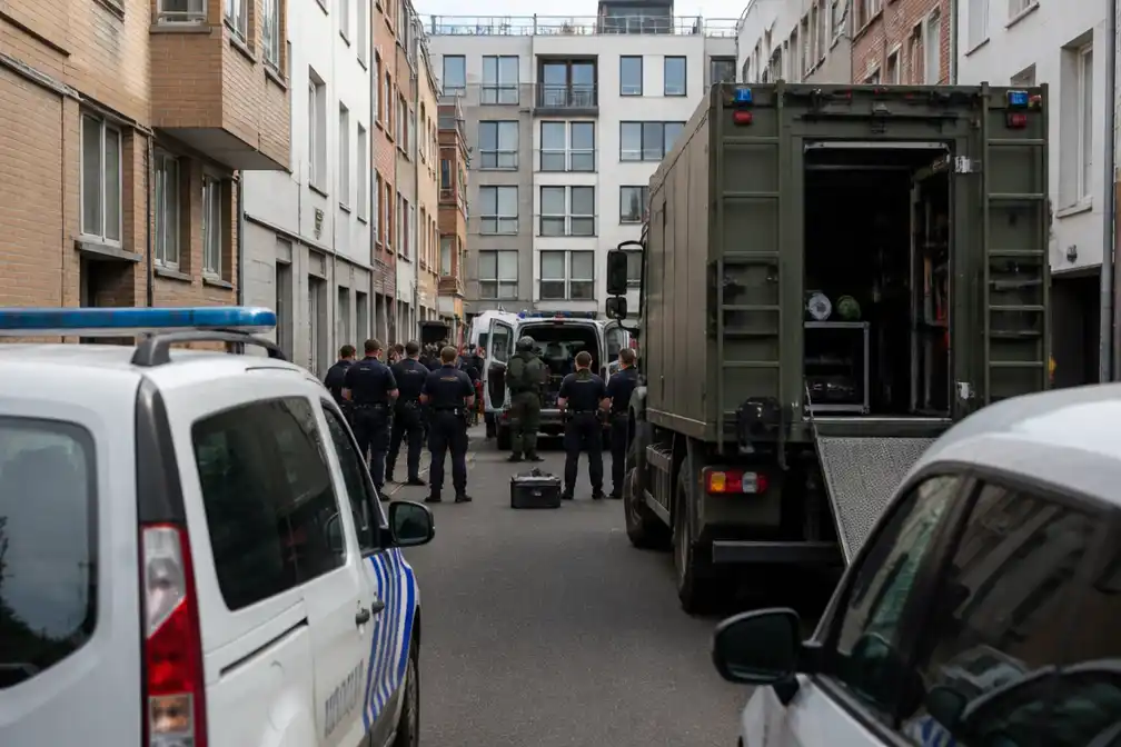 Politie en ontmijningsdienst DOVO sluiten straat af in Oostende bij wapenonderzoek