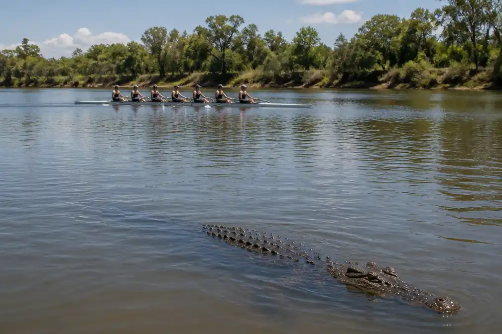 Roei- en kajakwedstrijden voor Spelen 2032 Brisbane op rivier met krokodillen