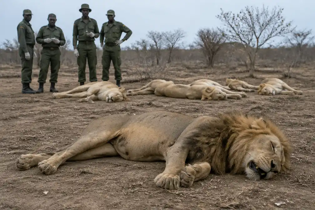 Tien leeuwen dood aangetroffen in Tanzania, vermoedelijk vergiftigd