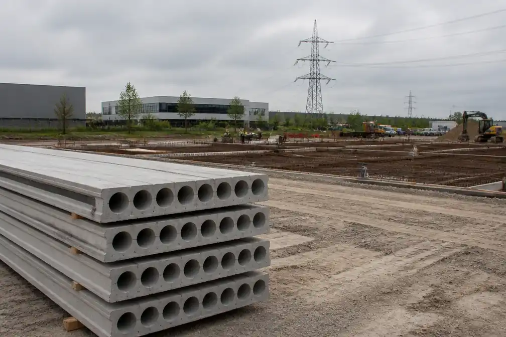 Fingo bouwt fabriek voor kanaalplaatvloeren in Hardenberg met stroom van buren
