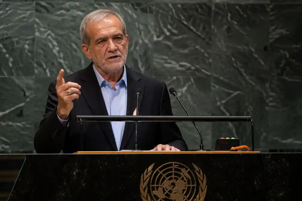 Iraanse president Pezeshkian noemt land bij VN slachtoffer van terreur VS