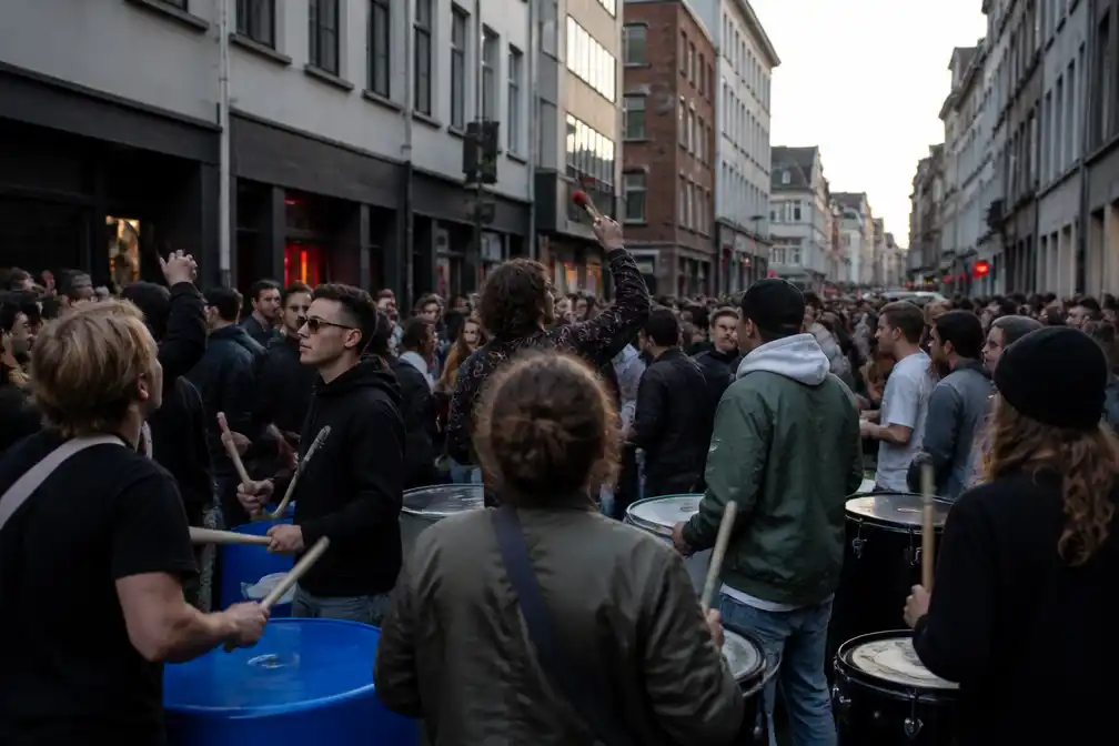 Charlotte de Witte draait gratis set in Gentse Overpoortstraat