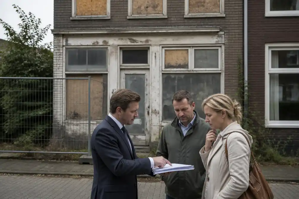 Verkoop vervallen huis Amsterdam-Noord stokt doordat geld niet op tijd bij notaris staat