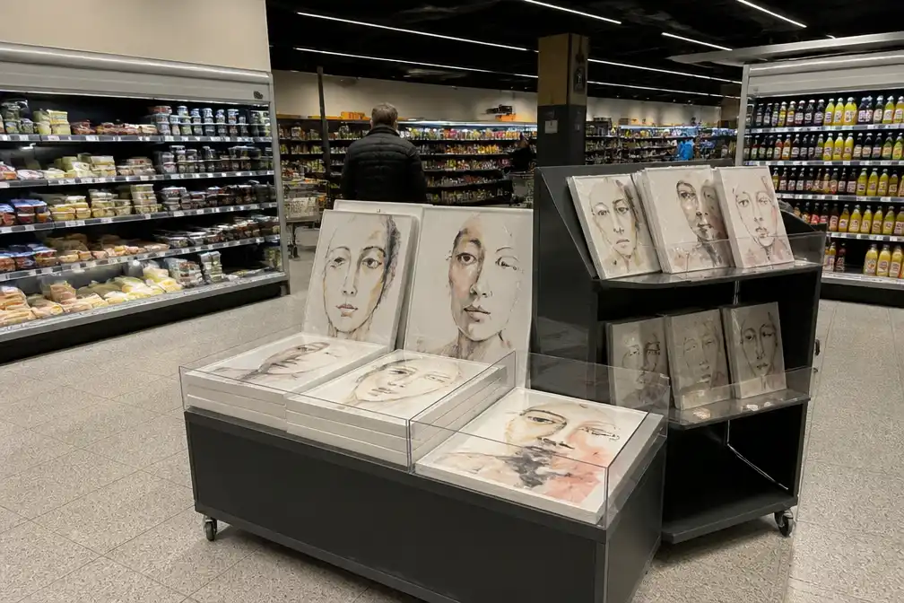Geen stormloop op kunst van prinses Delphine in Aldi in Genk