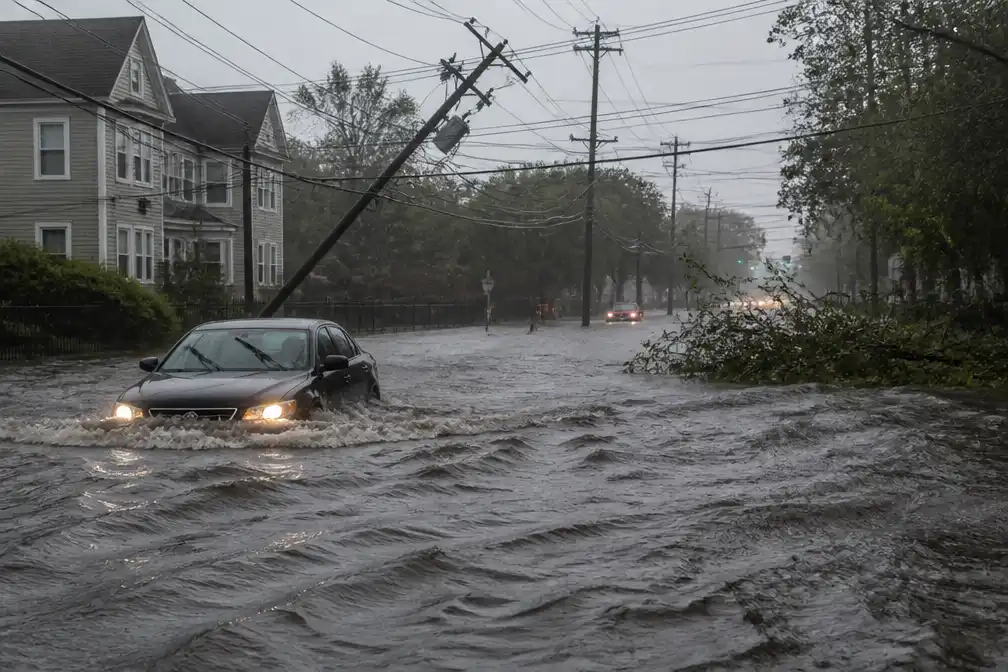 Krachtige storm teistert noordoosten VS: honderden vluchten geschrapt, tienduizenden zonder stroom