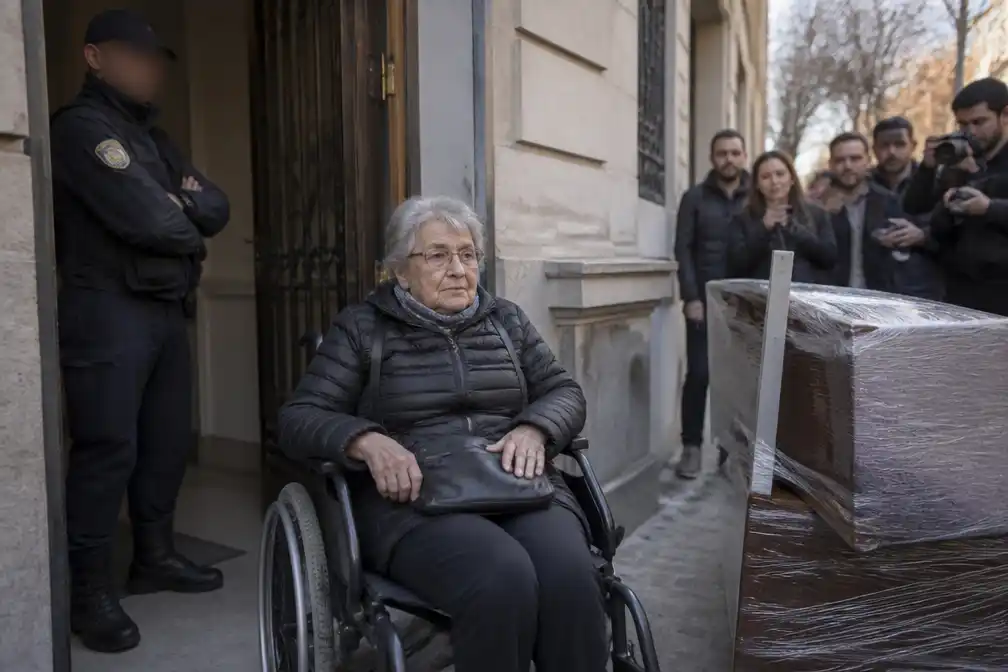 Spanje protesteert na uitzetting van 87-jarige rolstoelgebruiker in Madrid