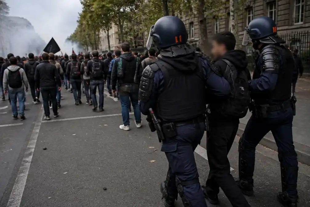 Veertig arrestaties en tien gewonden bij scholierenprotesten in Frankrijk