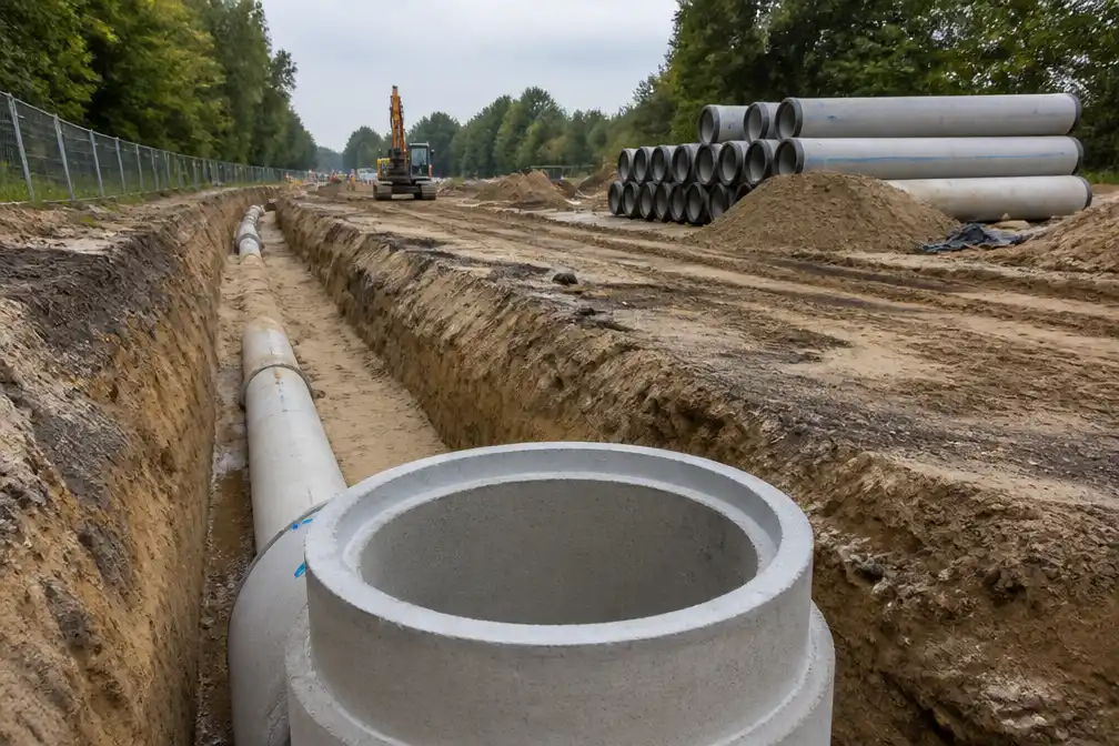 Fluvius bouwt bufferbekken in Gellik voor rioleringswerken van 2,2 miljoen euro in Lanaken