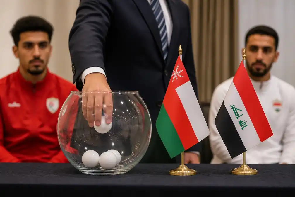 Irak uitgeschakeld in Gulf Cup na loting in hotel om halvefinaleplaats
