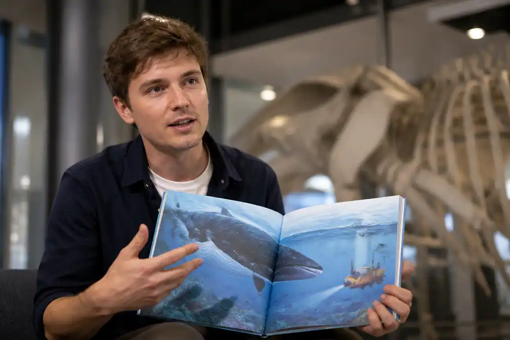 Floris Göbel presenteert derde kinderboek Expeditie Walvis