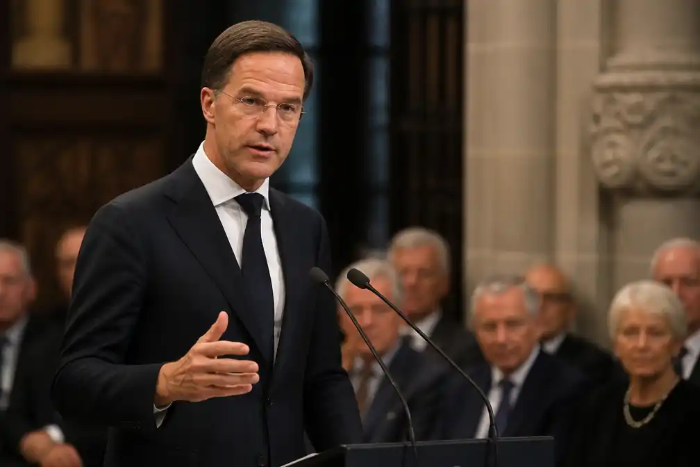 Rutte neemt Vredesprijs van Westfalen in Münster aan en waarschuwt: Europa is doelwit