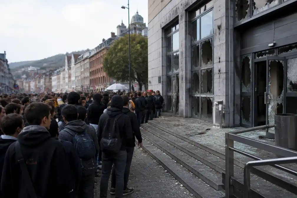 Middelbare scholen in Luik vrijdag dicht na uit de hand gelopen protest tegen onderwijsbesparingen