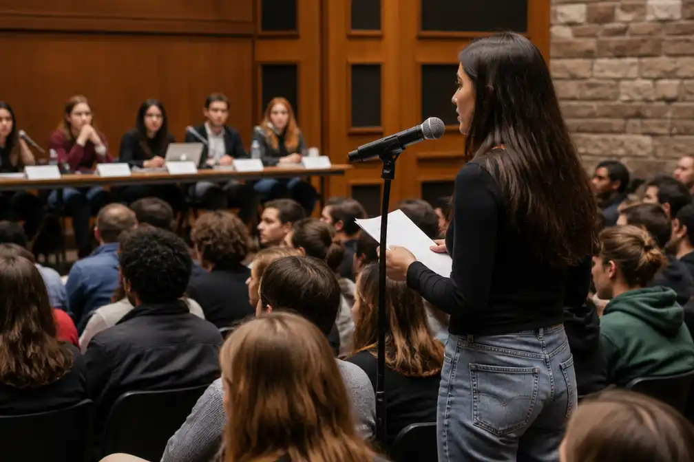 Studenten Cornell eisen verandering tijdens bijeenkomst over seksueel geweld