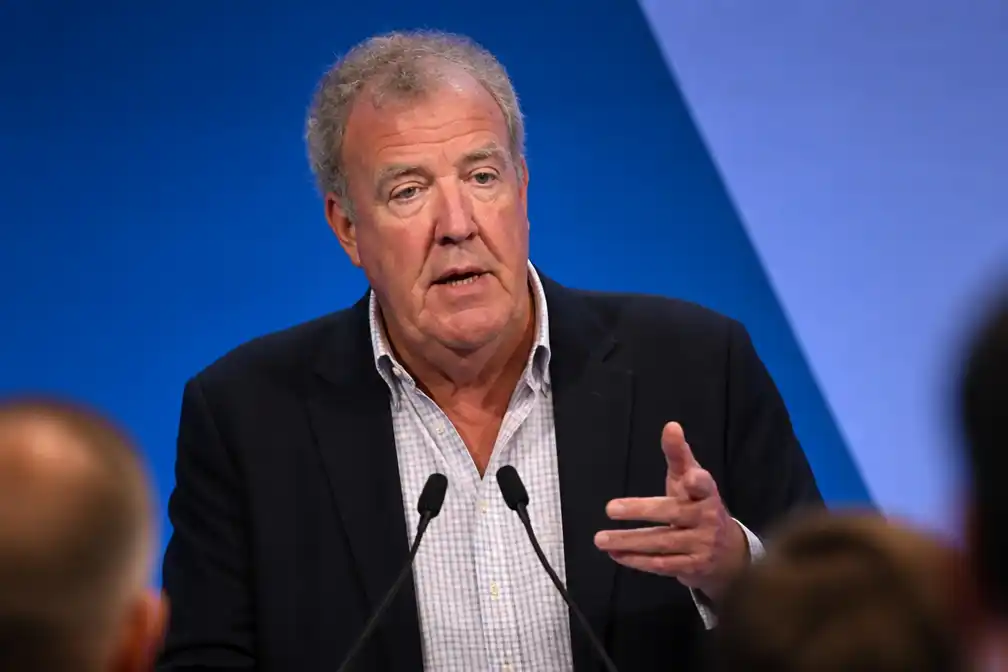 Jeremy Clarkson pleit op Tory-congres in Birmingham voor eerlijke deal voor boeren
