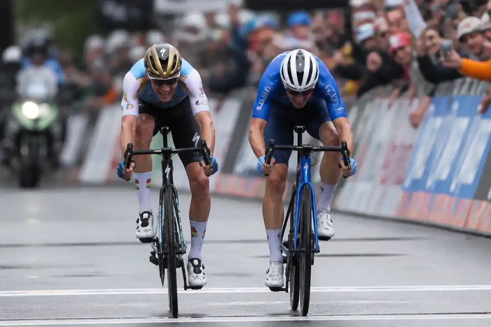 Fotofinishbedrijf verdedigt Europese titel Remco Evenepoel na twijfel van Ciccone