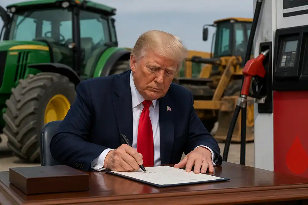 Trump stelt belastingvrije rode diesel voor alle Amerikanen beschikbaar