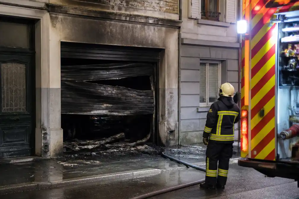 Brand aan garagepoort in Sint-Gillis, geen gewonden bij nachtelijke brand