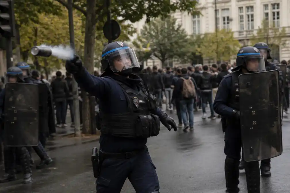 Franse agent vervolgd na traangasgranaat op 14-jarige scholier
