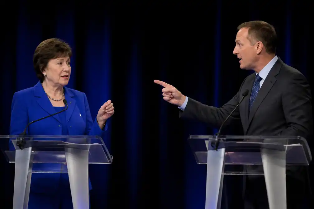 Collins en Jackson botsen over Trump en ICE in eerste debat Senaatsrace Maine