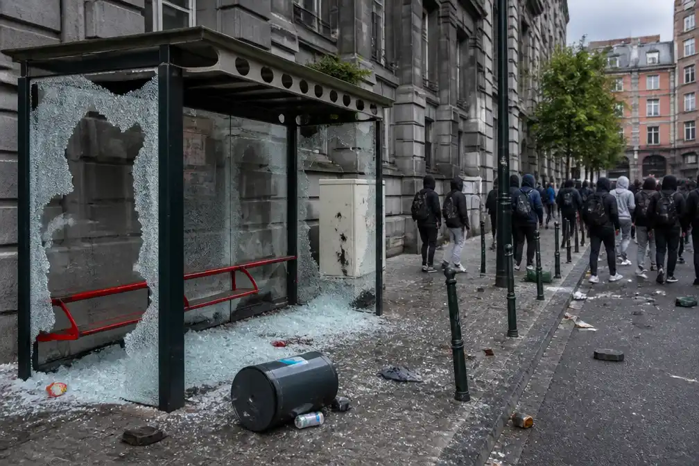 Samenscholingsverbod in Luik na rellen bij scholierenprotesten