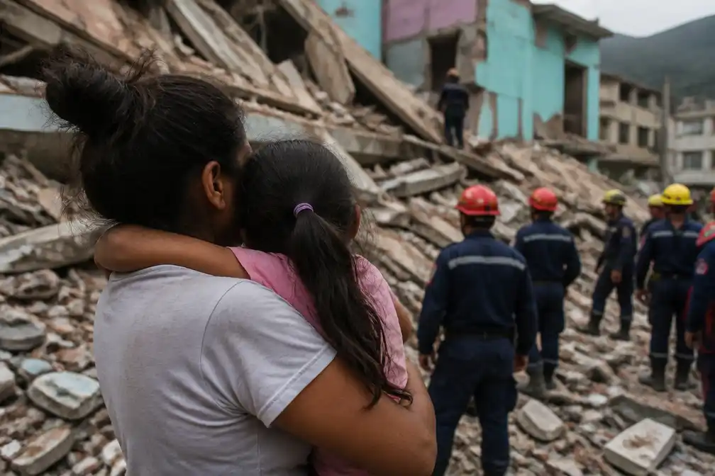 Moeder omgekomen bij reddingspoging dochter tijdens aardbevingen Venezuela