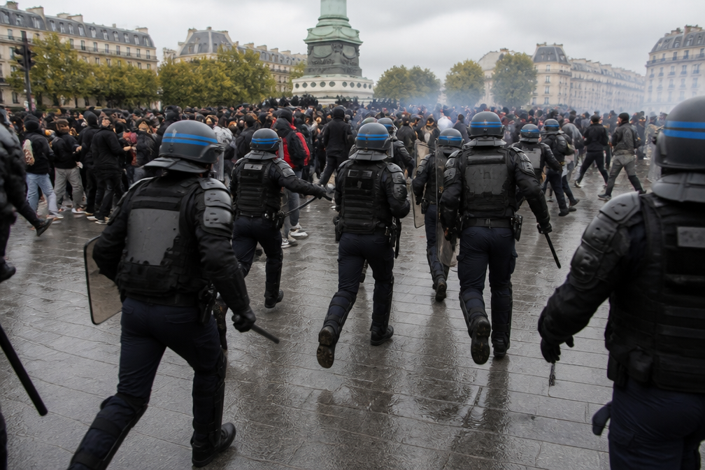 Franse politie grijpt opnieuw in bij scholierenprotesten in Parijs