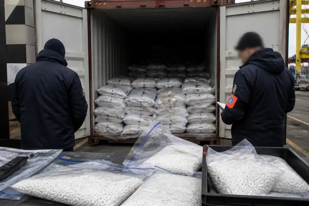 Twee containers met met cocaïne doordrenkte pellets onderschept in Antwerpse haven, vier aangehouden