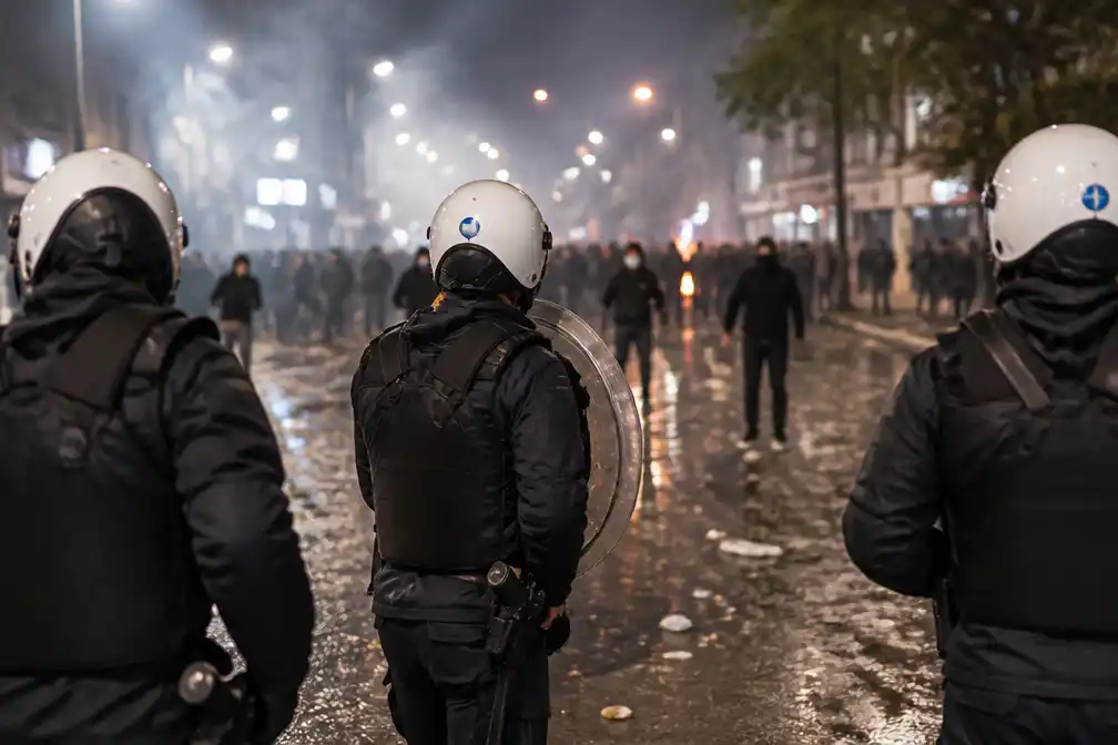 Meer dan vijftig agenten gewond na een week van rellen in Brussel en Luik