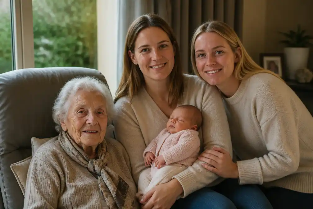 Rolande Boodts (93) voor twaalfde keer overgrootmoeder