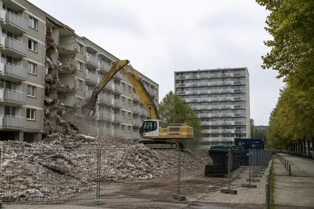 Sloop en renovatie van 365 appartementen in Europark op Linkeroever gestart
