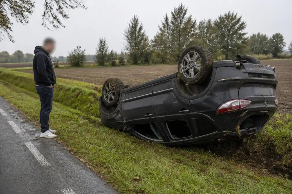Dronken bestuurder (25) crasht in Lapscheure en verliest rijbewijs