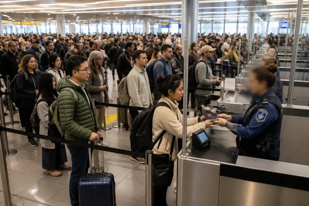 Storing in e-gates op Schiphol: lange rijen en handmatige paspoortcontrole