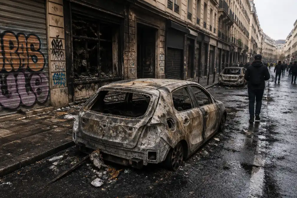 Franse steden tellen schade na protesten met plunderingen en brandstichting