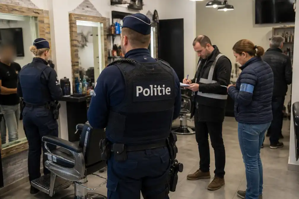Controles in zes Antwerpse kapperszaken leveren 55 pv's op, één kapsalon verzegeld